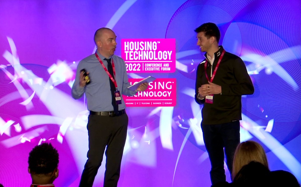 Our presentation with <a href="/phoenixtogether/">Phoenix Community Housing</a> is currently underway at the <a href="/housingtech/">Housing Technology</a> conference, and here's the moment Stephen Hall took to the stage for the dance-off (Err we definitely meant presentation...)

Keep an eye out as we'll be posting a link soon.

#housingtech2022