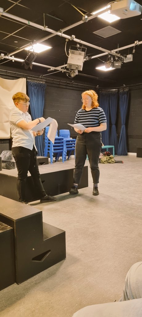 DramaLawnswood's tweet photo. Enormous thanks to Lawnswood alumni who have returned to coach some of our Y11 drama students!
Wonderful work from Ruby and Ahmed, Millie and Piper #aqagcsedrama
#creativecurriculum https://t.co/vJ3yVDI7nG