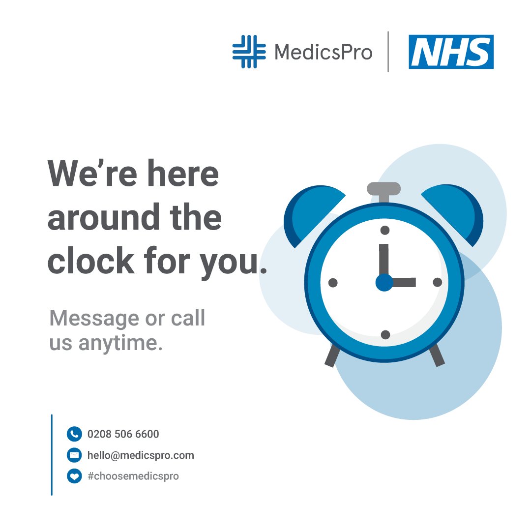 Your mid-week reminder that we're available to chat to, whenever you need.

Need a catch-up, have a question or need support?
Message or call us! 0208 506 6600 or hello@medicspro.com

#callus #humpday #choosemedicspro