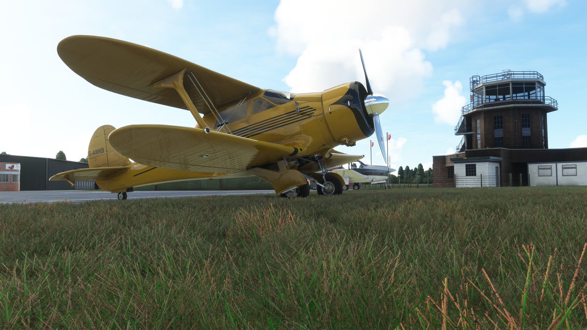 TheBadSimPilot's tweet photo. Flight sim screenshot of the day on the ground or in the air the MS @Asobo @Carenado Beechraftt staggerwing is a thing of beauty in #MSFS2020. Be sure to check out @avangels (https://t.co/ZqeP4mPAdI) and into the blues(https://t.co/cXmZc0KKpH) video reviews   #FSSOTD https://t.co/jSUuEVOGH0