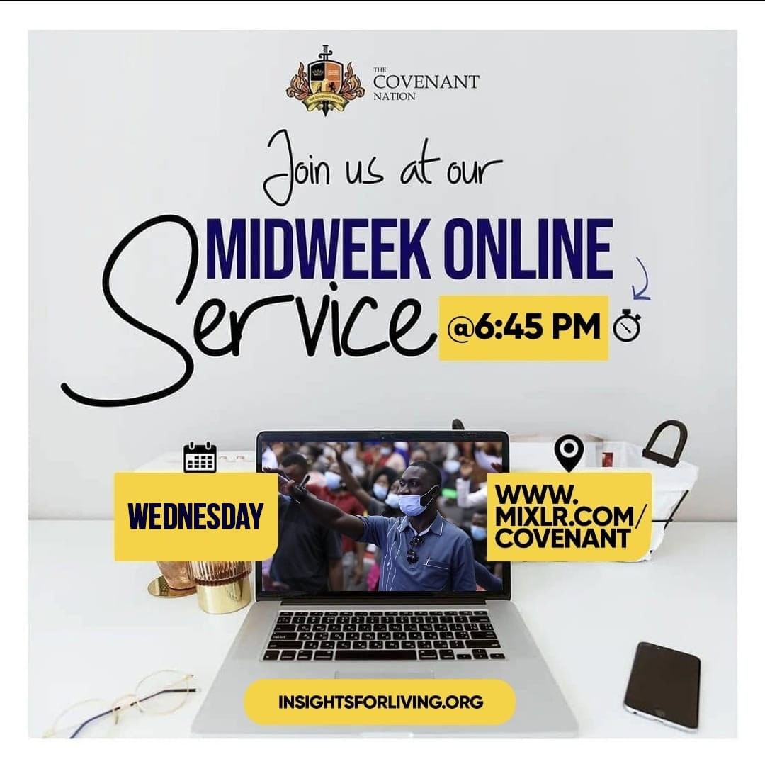 CovenantCCentre's tweet photo. Join us for #MidweekRefuel starting from 6:45pm today; it promises to be an amazing time in the presence of God.
Tune in via:
-mixlr.com/covenant,
-Covenant Radio: www.insightsforliving/radio by 6:45pm. https://t.co/0Vks9jTFAh