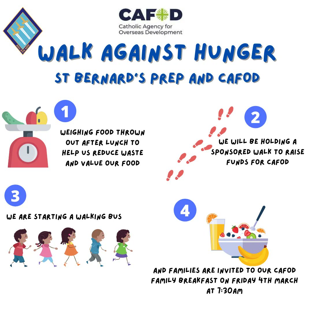 StBernardsPrep's tweet photo. Ash Wednesday marks the beginning of Lent and this year we will be supporting CAFOD's campaign, Walk Against Hunger. We have lots of exciting initiatives planned and hope to raise awareness and money to help tackle food poverty.

#CAFOD #WalkAgainstHunger #StBernardsPrep #Lent https://t.co/BUNrNOVDUc