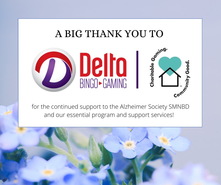 alzheimersmnbd's tweet photo. Thank you Charitable Gaming Sudbury for your continuous support for our programs and services. Your commitment to charities in our community is greatly appreciated! 💙💙 https://t.co/zyFIws5I32