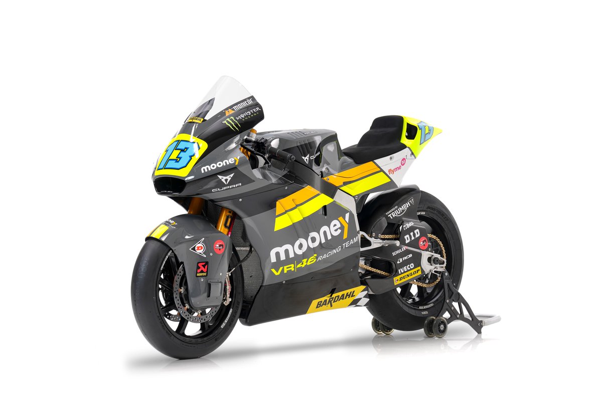 VR46RacingTeam's tweet photo. Zoom on the #Moto2 specifics 🔎
#MooneyVR46RacingTeam #MotoGP #2022IsNow https://t.co/ai05EXJbV0