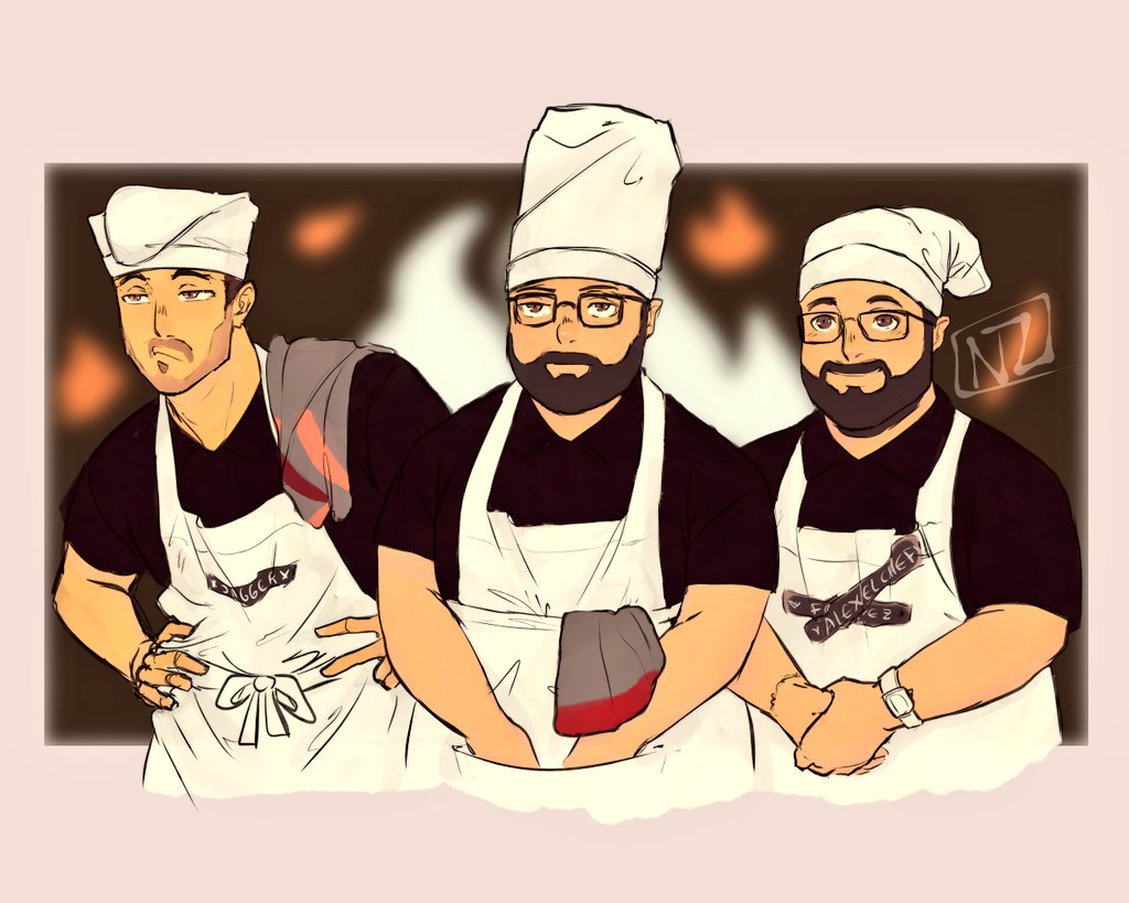 ShandaKurokage's tweet photo. Dibujé la mejor foto de ayer ✨
Gracias por los momentazos que nos disteis. Lo que me pude reir no está escrito  ❤️

#DisasterChefs3 #DisasterChefs @EvilAFM @MisterJagger_ @Felipez360 https://t.co/iZfAqCOgBJ