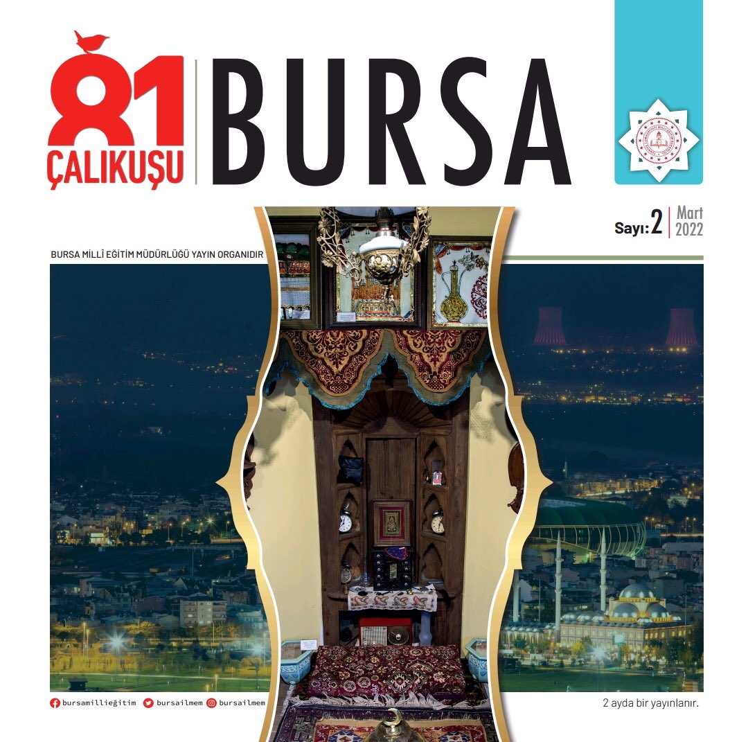 📌Müdürlüğümüzce 2 ayda bir e-dergi olarak yayınlanan "81 Çalıkuşu-Bursa" ikinci sayısı ile yayında!

Bursamızda eğitim alanında gerçekleştirdiğimiz faaliyet, proje ve başarı hikâyelerimizi anlattığımız dergimize ulaşmak için👇

bursa.meb.gov.tr/Dergi/index.ht…

@serkangur_ist <a href="/tcmeb/">Millî Eğitim Bakanlığı</a>