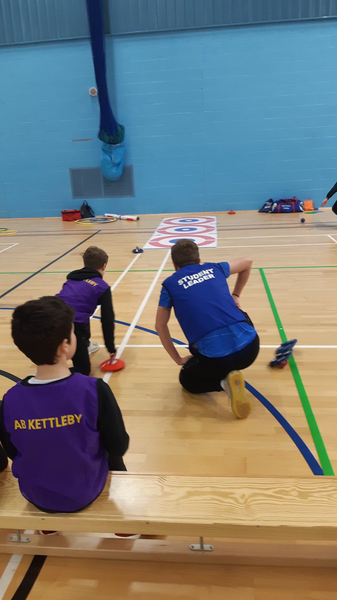 MeltonBelvoir's tweet photo. A big thanks to the Sports Leaders from @SMBSport &amp; John from @leicestersspfor for leading the KS2 Sportstability Festival and to @SMBCollegeGroup for hosting us. Also a big well done to all the children from @ab_kettleby @TheGrovePrimary for taking part 👏 https://t.co/i8eVLRFDmN