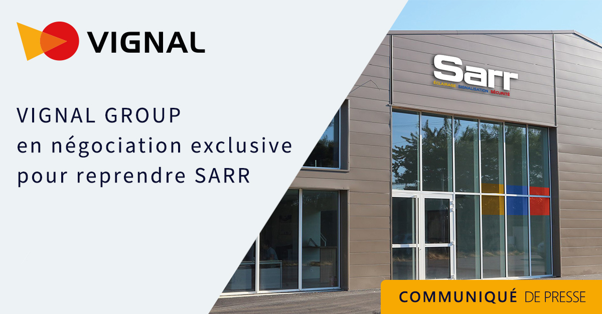 VignalGroup's tweet photo. 📣 VIGNAL GROUP en négociation exclusive pour reprendre SARR. SARR est leader Français sur le marché du balisage, notamment pour les véhicules de police et de gendarmerie🚓. Lire le communiqué de presse ➡ https://t.co/PxOiZ1vb1D #automotive #mobility #acquisition https://t.co/oPhsMV2OK7