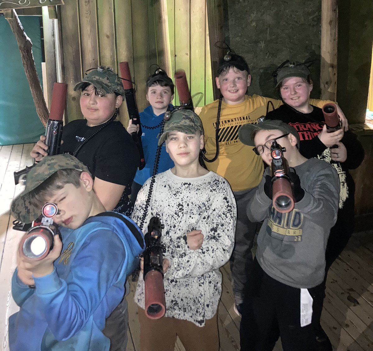 MrsLongfield's tweet photo. Laser-tag! 
#Kingswood https://t.co/rQJna58FHt