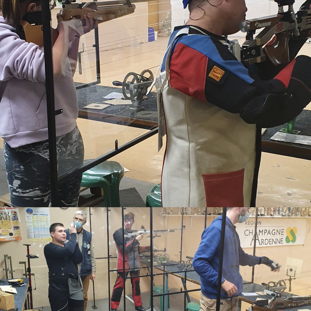 Championnat d'académie de Tir Sportif UNSS. Un grand merci à l'US Tir de Charleville-Mézières