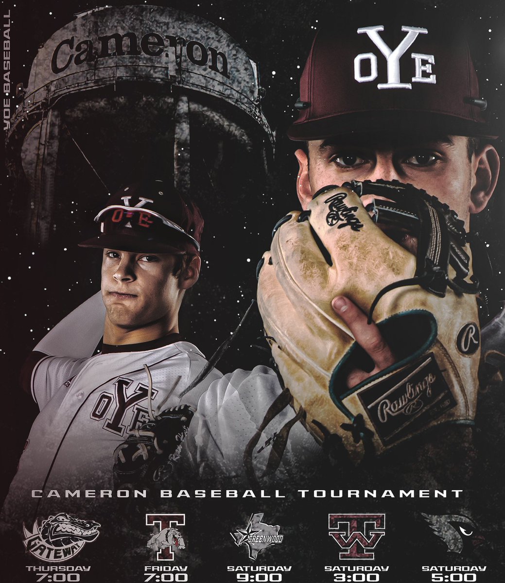 yoebsball's tweet photo. Cameron Yoe Varsity Baseball Tournament begins tomorrow!!
#GoYoe #JobNotFinished https://t.co/1xVZm5Q9kL