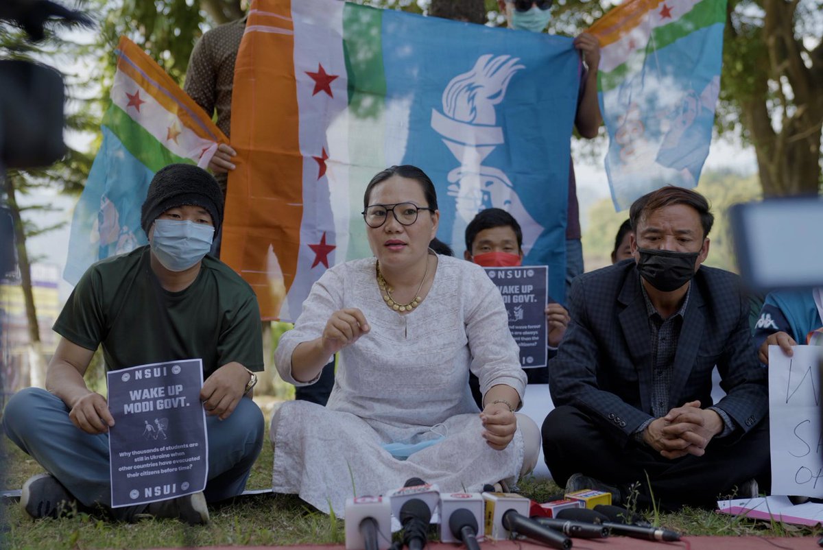 NSUI Demands Safe Return of Arunachalee Students Stranded in Ukraine; APCC Blame Govt for Carelessness &amp; Ignorance.
<a href="/INCArunachal/">Arunachal Congress</a>
Read Full Story:
dcommunique.com/news/nsui-dema…
