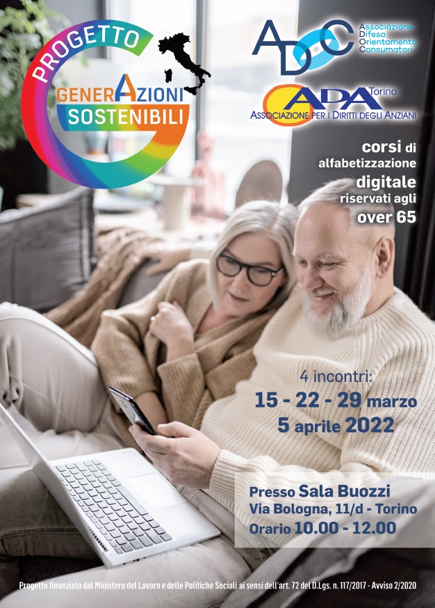 Adoc_piemonte's tweet photo. 📣📣Novità: dal 15 marzo partono i corsi di alfabetizzazione digitale nell'ambito di Generazioni Sostenibili, quattro appuntamenti settimanali destinati agli over 65 per apprendere le basi degli strumenti digitali (smartphone, computer, web e app). https://t.co/GRnlhpuufV