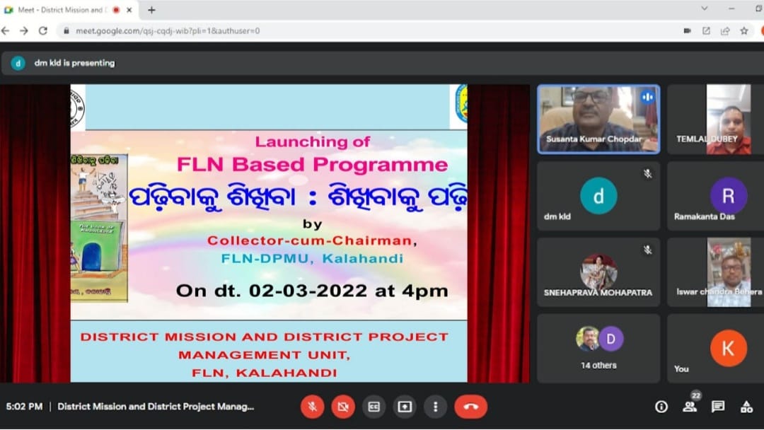 DmKalahandi's tweet photo. Launched FLN based program "Learn to Read : Read to Learn" for Elementary Students of Kalahandi district, especially class I to III to recover learning loss due to Covid 19 pandemic and enable the Students to become independent learners. https://t.co/wo7FV7IyRw