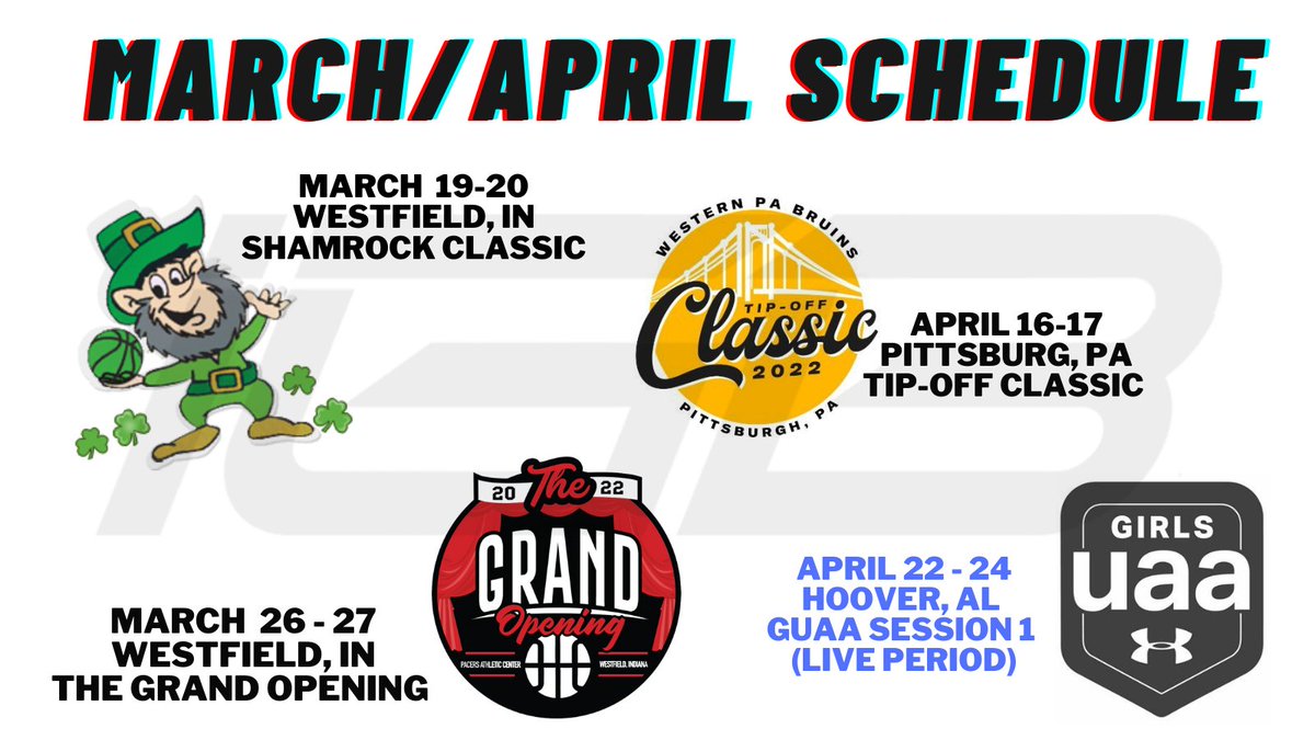 2022 March/April Schedule