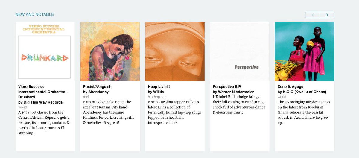 Thanks to Bandcamp for the homepage 'New &amp; Notable' support!!!!
Check out Werner Niedermeier's Perspective E.P. on Bandcamp  bulletdodge.bandcamp.com/album/perspect…

@bandcamp  <a href="/EPM_Music/">EPM Music</a>   @WNiStudio  
#electro #ambient #Electronica  #dub #Downtempo #bandcamp