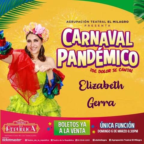 ATELMILAGRO's tweet photo. Ese domingo es Domingo de #Carnaval2022 accesos en @Ticketmaster_Me https://t.co/l6xZCXZET4