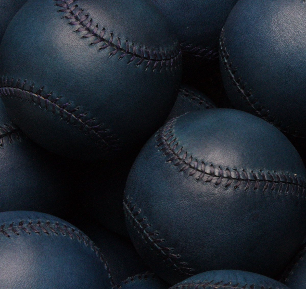 Baseball is giving me the blues……⁣
⁣
But, these custom indigo baseballs I made for @savekhakiunited are definitely making me feel better.