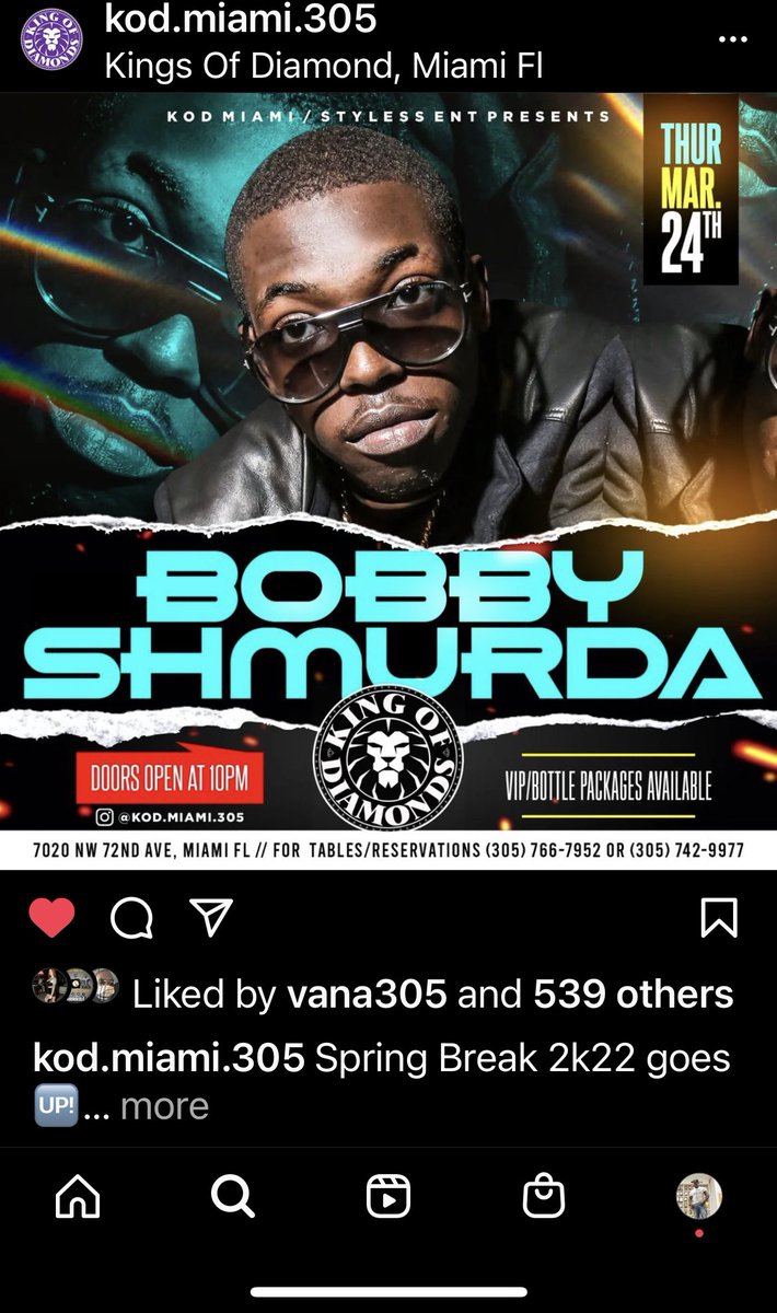 Maserati_Styles's tweet photo. @Shmurda live at @KODMIAMI305 tix on sale now ⚠️ Shmoovie https://t.co/yv8VKS1PDV https://t.co/0XrT5Zlmjj