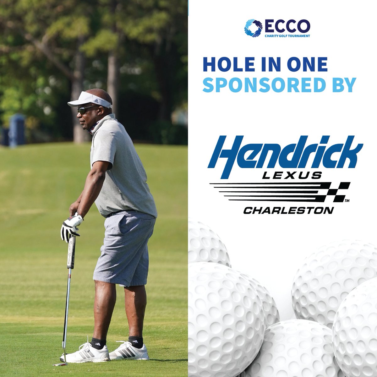 Hitting a hole in one is a once in a lifetime thrill! At next Monday’s golf tournament our golfers can experience that thrill &amp; more by winning a lease on a brand new Lexus! We’d like to say thank you to @hendricklexuscharleston for sponsoring our Hole in One Challenge!