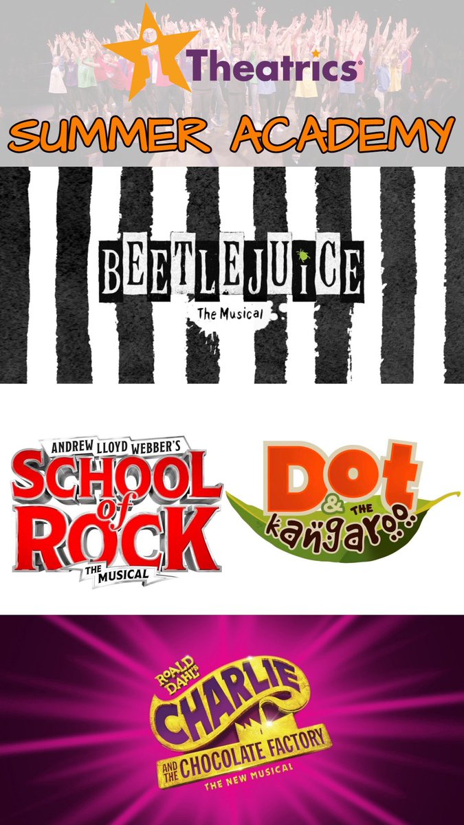 Get your iTheatrics Summer Academy audition videos in by March 6! Info here:  itheatrics.com/for-kids/