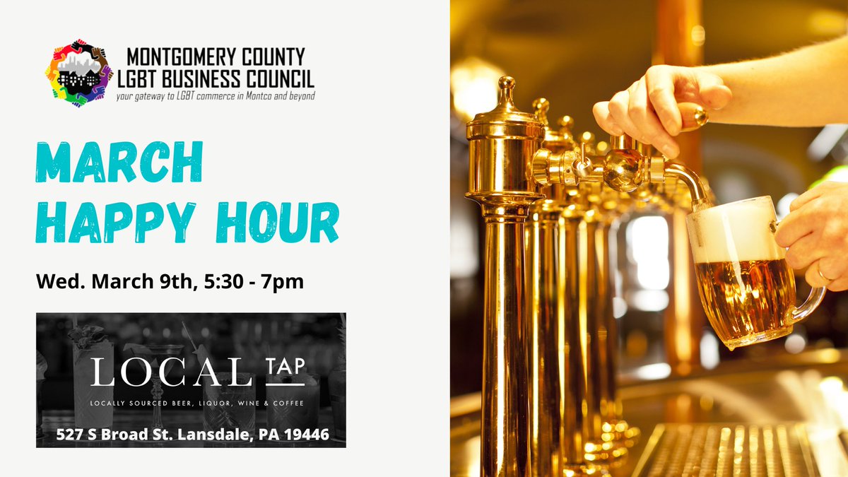 Next Week!  In-Person Networking - Wednesday, 3/9 at 5:30pm 🌈 - mailchi.mp/a5a9d50fe07f/l…