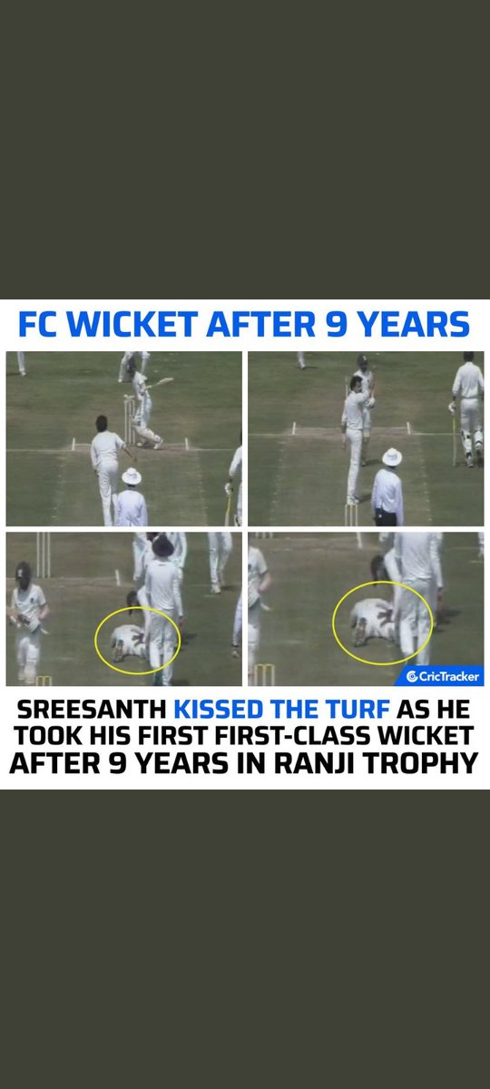 Vintageboy2003's tweet photo. A Magnificent Bolwer Will Always Be A MEGA Magnificent Bolwer ❤️💥
#Sreesanth  #GOAT𓃵 #RanjiTrophy #Kerala 
#CricketTwitter #FirstClassCricket 
@sreesanth36 👑❤️ https://t.co/2ncEwde9Sp