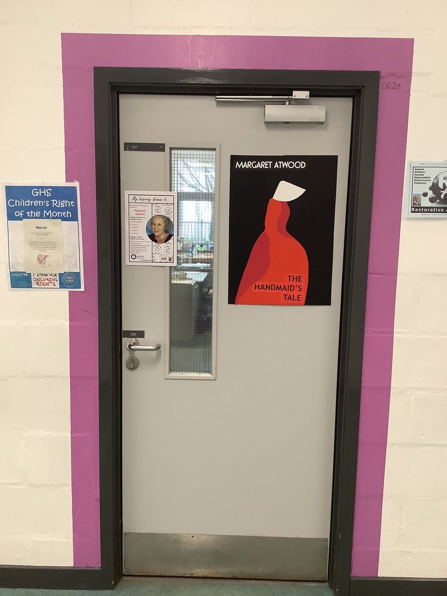 Miss Gibson 👩🔧🥽🗜🪚🧰 (@missgibsondt) on Twitter photo The inspiring woman on my door for this years World Book Day and International Women’s Day is the fantastic <a href="/MargaretAtwood/">Margaret E Atwood</a> #WorldBookDay #InternationalMotherLanguageDay 📕 The inspiring woman on my door for this years World Book Day and International Women’s Day is the fantastic <a href="/MargaretAtwood/">Margaret E Atwood</a> #WorldBookDay #InternationalMotherLanguageDay 📕