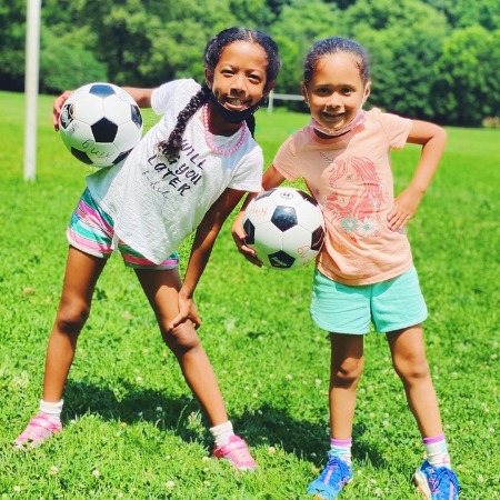 KidsintheGameNY's tweet photo. Happy Women's History Month! Here at Kids in the Game, we hope to inspire girls through our programs to build confidence and leadership skills to succeed on and off the field #WomensHistoryMonth https://t.co/QNXhZ1ZtO1