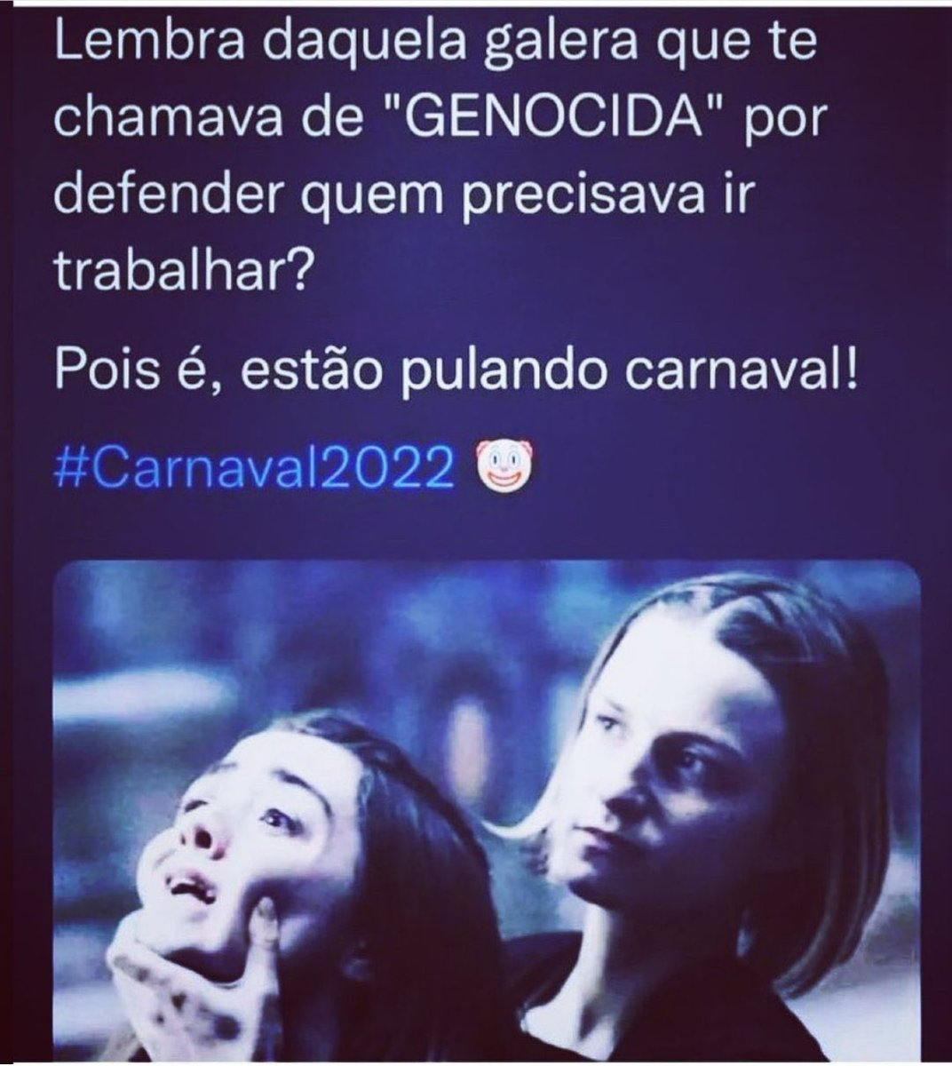Olhe amigue! Veja sua hipocrisia!