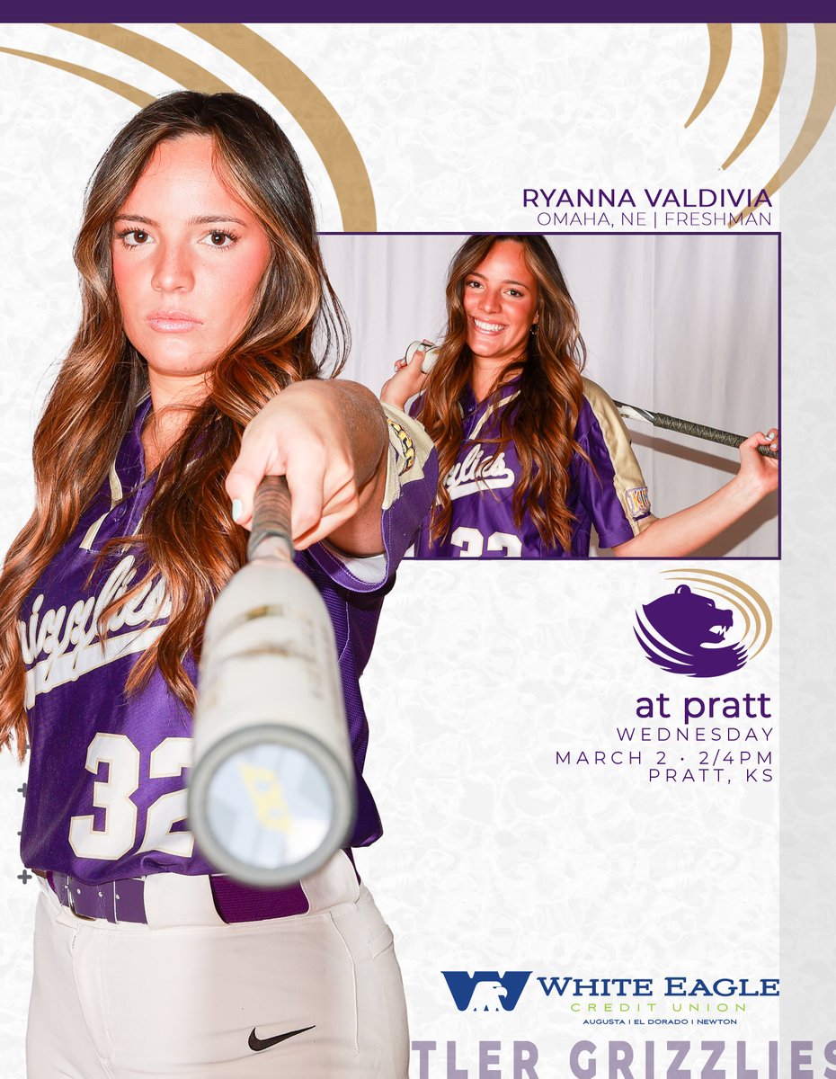 ButlerGrizzlies's tweet photo. 𝗚𝗔𝗠𝗘𝗗𝗔𝗬

🥎 No. 5 @BUCOSoftball (8-0, 0-0)
🆚 Pratt
⌚️ 2/4pm
📍 Pratt, KS
💻 https://t.co/Rkmpffnoc0 ($PPV)
#⃣ #RoarGrizz🐻 https://t.co/k7Y9LhIi50
