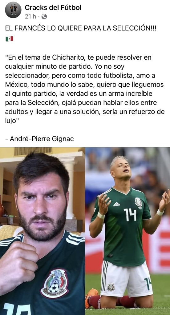 juansernaglez's tweet photo. Mi gongoro para seleccionador @miseleccionmx eres ídolo crack @10APG https://t.co/bhRdxr0E6H