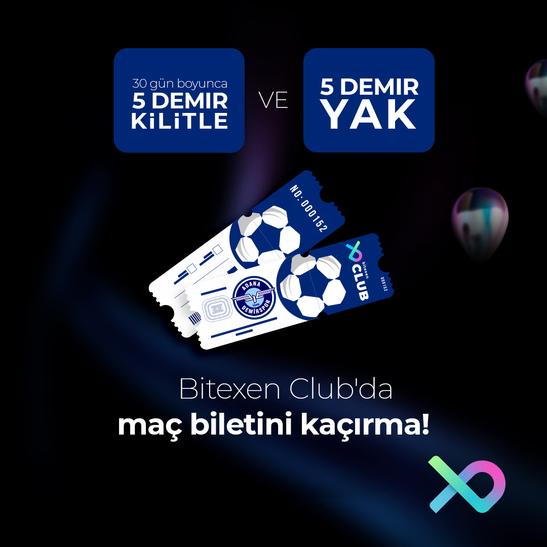 #BitexenClub'da <a href="/AdsKulubu/">Adana Demirspor</a> maç biletini kaçırma! Bitexen Club'ı şimdi indir, "Club" sekmesinden 30 gün boyunca 5 $DEMIR kilitle ve 5 $DEMIR yak, maç biletini sen kap!
➡️İndirmek için tıkla: bit.ly/3gCuFRR