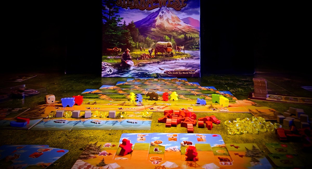 A tiny treat for myself. Sierra West <a href="/BoardAndDice/">Board&Dice</a> A tricky decision making worker placement/resource management game + a challenging card driven Automa  by Dávid Turczi
21€ for 4 different modes of play (Apple Hill, Boats &amp; Banjos, Gold Rush, Outlaws &amp; Outposts) What a bargain!