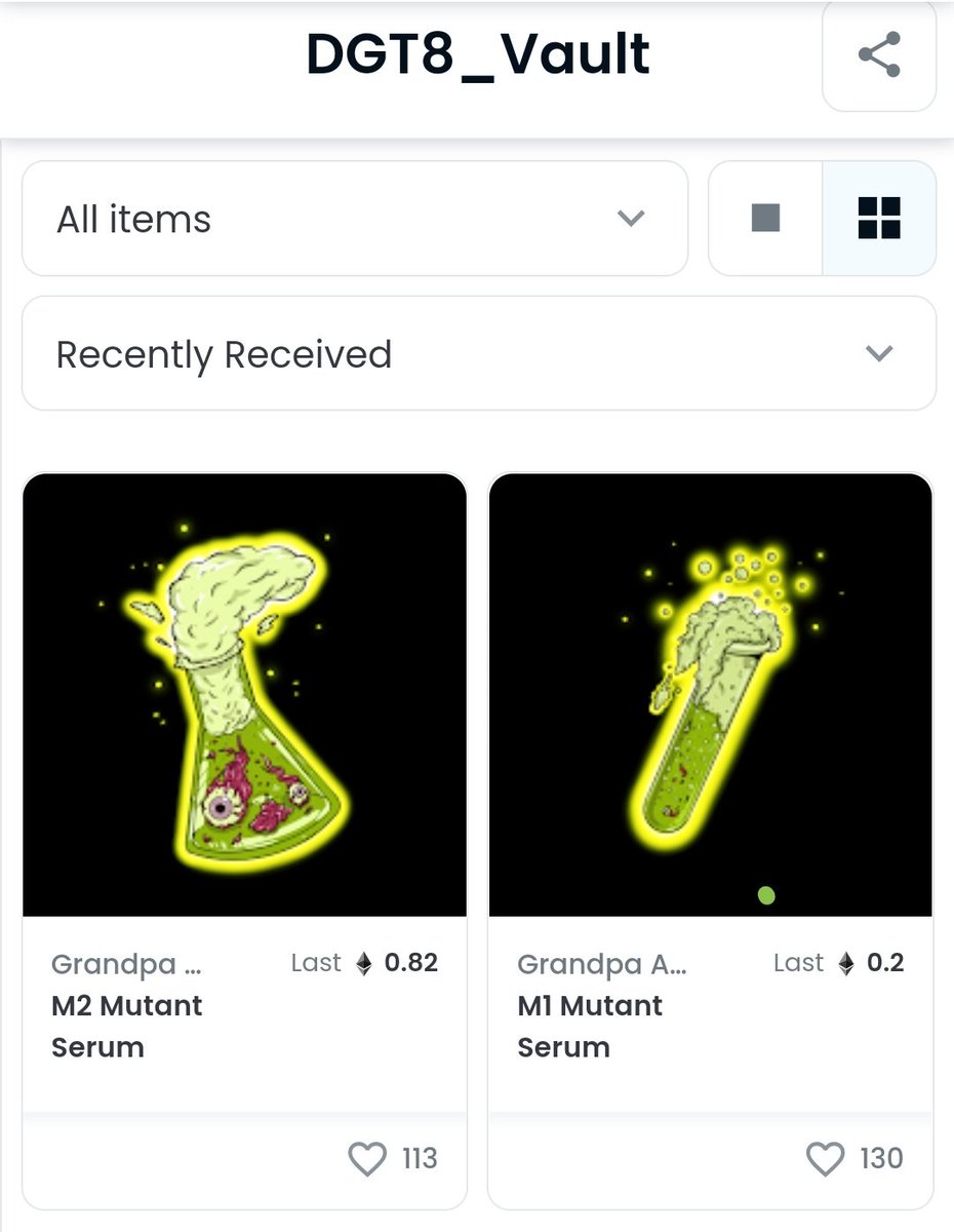 DGT8_'s tweet photo. Serums are ready! 
🦍🧢👕🧪🧪🔥👍

I got the M2 airdropped yesterday and just bought the M1 for 0.2 ETH

Are yours ready? Which Grandpa Ape(s) are you mutating? 🦍🤔

@GrandpaApeCC
#GACC #DoubleMerch https://t.co/dHPPmZG9WM