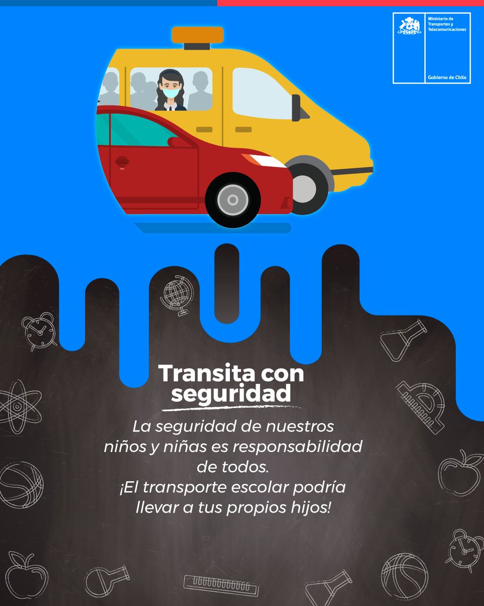 MTTValparaiso's tweet photo. 👆Con el comienzo de las clases presenciales, los vehículos de #TransporteEscolar son nuevos usuarios de las vías.
👆Respeta los espacios destinados a sus estacionamientos y transita con precaución. No olvides que llevan niños a bordo‼
#ViajeSeguro
👦💚👧🚸 https://t.co/4geUePP0dl