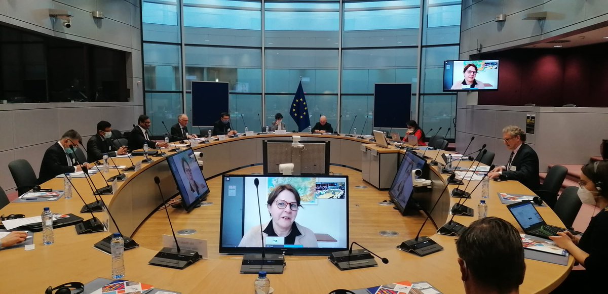 Many thanks MEP Ms <a href="/HeidiHautala/">Heidi Hautala</a> for kicking-off today’s discussions. Ms Hautala underlined the importance of #engagement, #transparency, closer #implementation. Conditions of withdrawal are being discussed, but it should be the very last tool.
#GSP