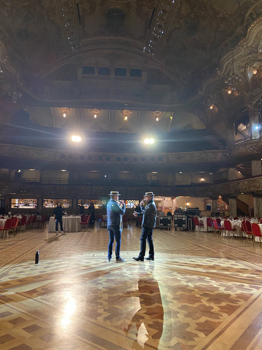 Rehearsals at the incredible Tower Ballroom in Blackpool for tonight’s special show for ⁦⁦⁦@imagineholsuk⁩ - such special memories of this wonderful place. #ImagineWow #GreatBritishStaycation #Showtime