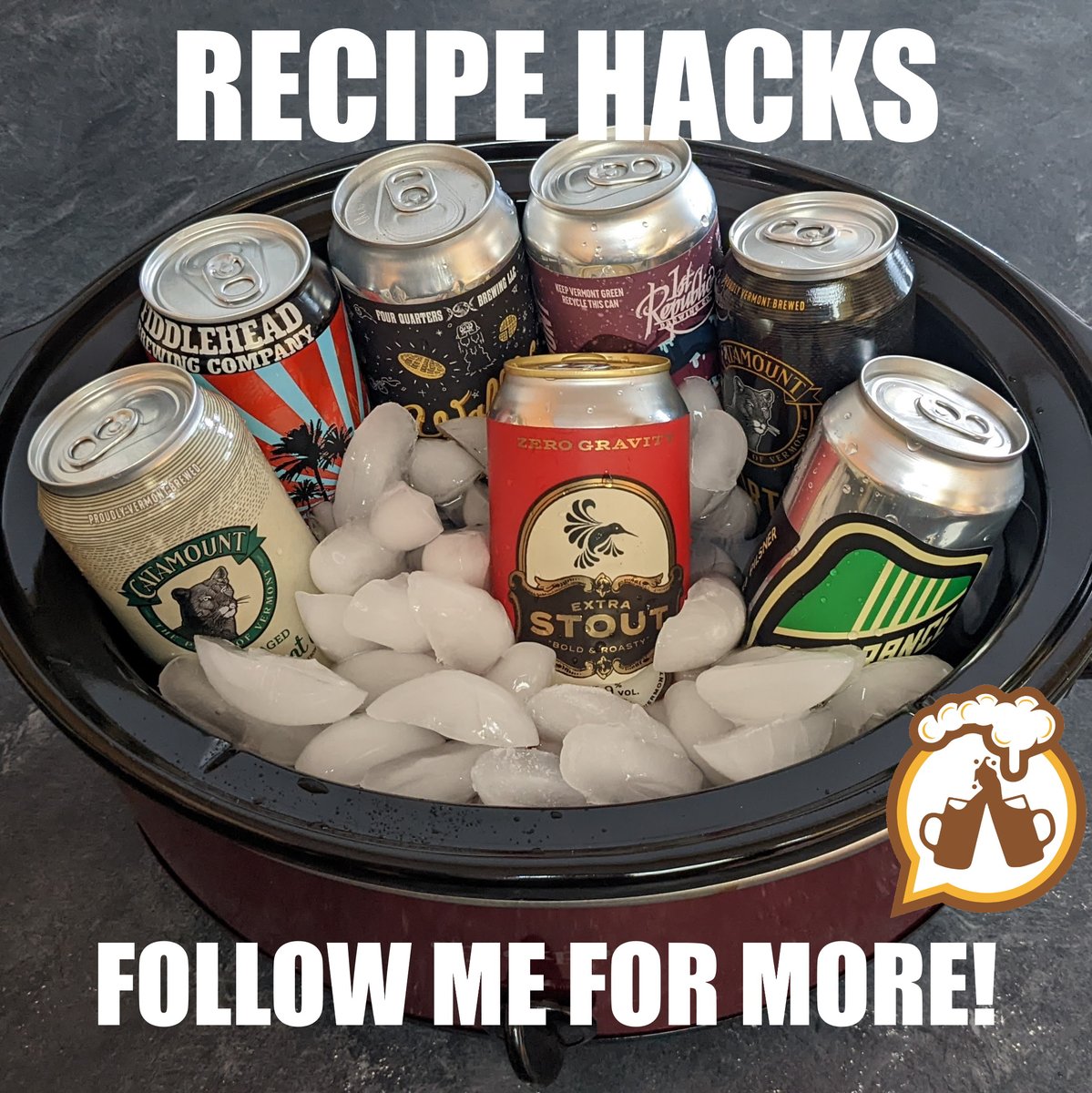 The_Boozebuddy's tweet photo. Follow me for more Craft Beer Recipe Hacks or drop your favorite recipe below! #craftbeer #vtbeer #recipehack https://t.co/Wgyh4uErbT