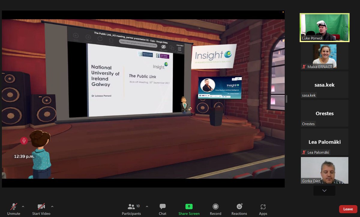 ERNACT's tweet photo. 🙌#ThePublicLink partners have been experiencing the #VR world through the @AltspaceVR‼️
#TPLproject partners are following with their process of testing #newtechnologies susceptible to be used in the new generation of public services.
More info 👉 https://t.co/XPEYJgxFoz https://t.co/h5FbLpaO5C