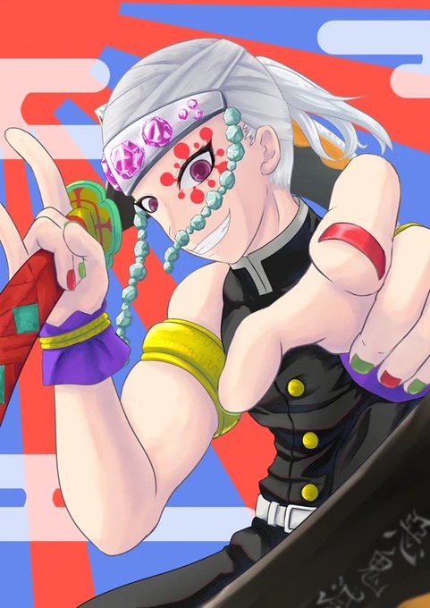 S.アルバ🐍@依頼募集中さんがTwitterに投稿した宇髄天元(鬼滅の刃)のイラスト。