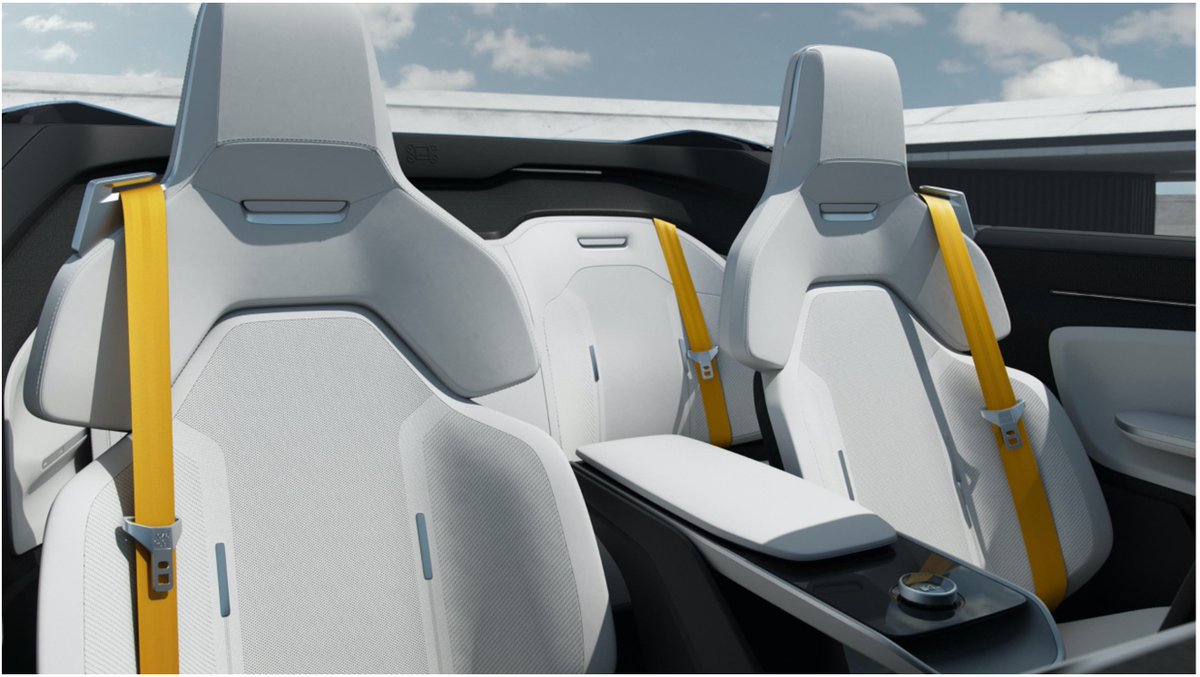 Maniraguha_Acc's tweet image. Polestar announced the #Polestar5 concept car! 1/3 I want one, full black matt, white interior, yellow seatbelt, ... ! 😂🙃🤣