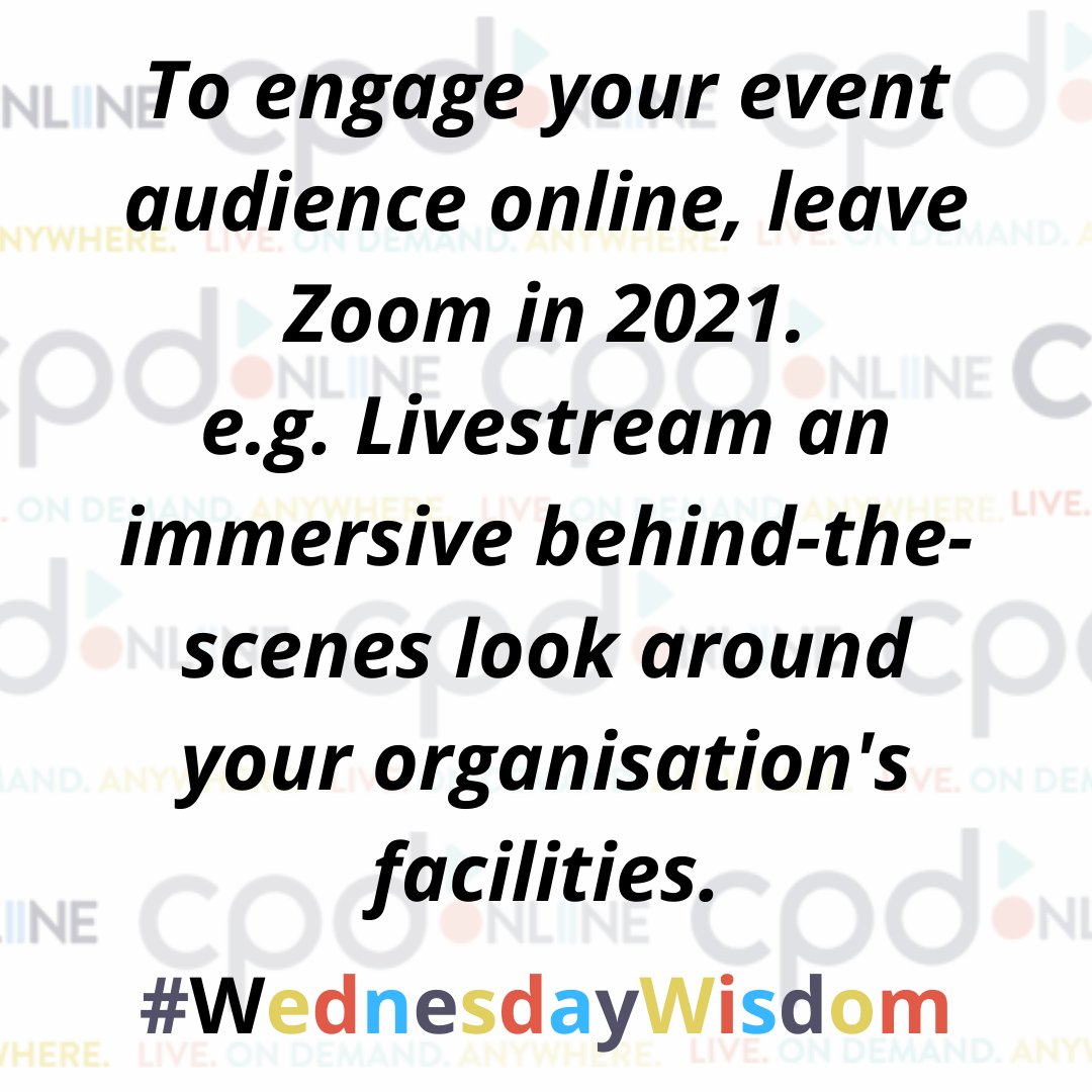 Due to Omicron, you’re probably focusing on hosting online events. To ensure that you can still engage your audience, leave traditional Zoom conferences in 2021.

E.g. you could #livestream a walkthrough of your company's facilities to show the work your people are doing.