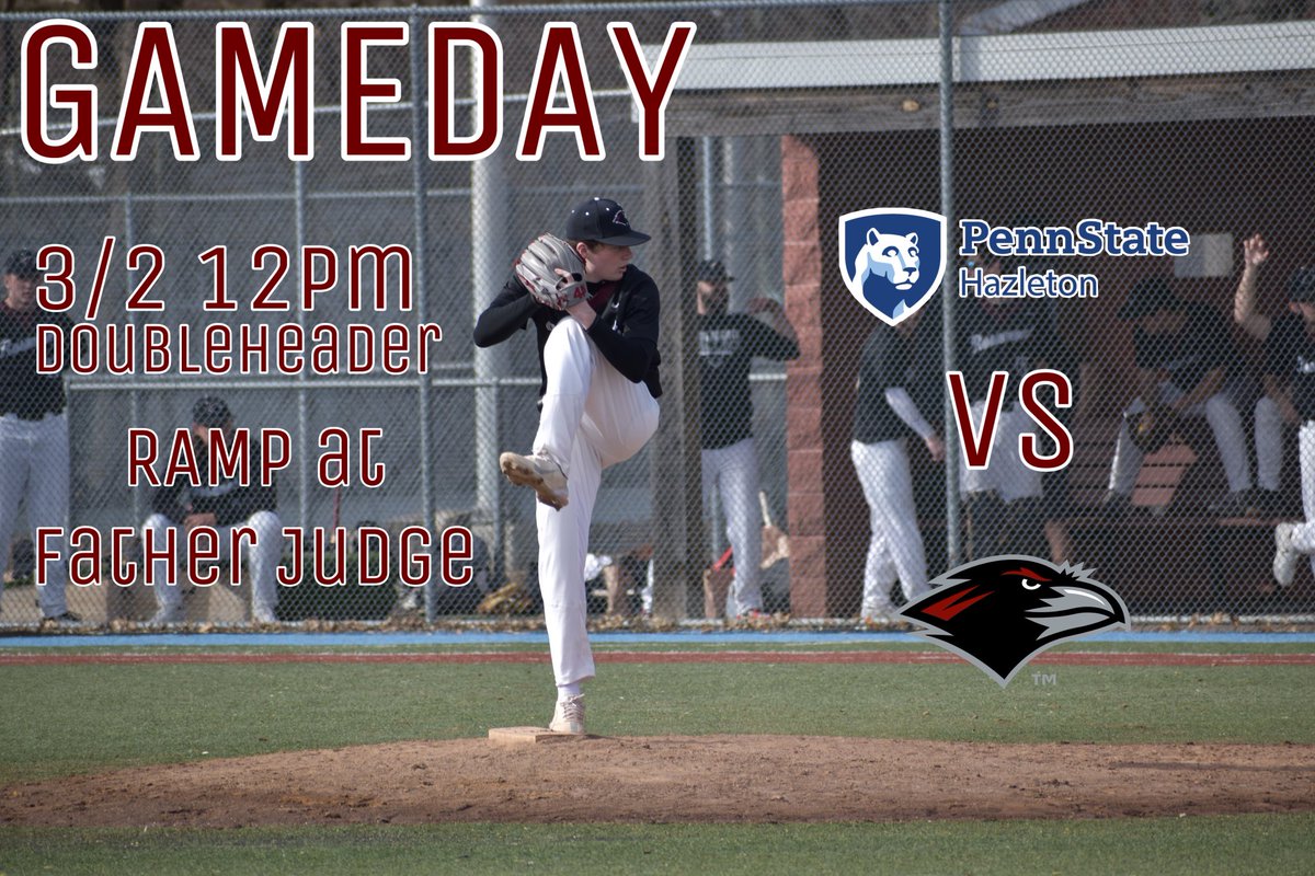 RosemontBase's tweet photo. 🚨GAMEDAY🚨
Your Rosemont Ravens take on PSU-Hazleton at 12pm today at Ramp field at Father Judge. #MontUp #ForTheFlock https://t.co/av5hbDyvW1