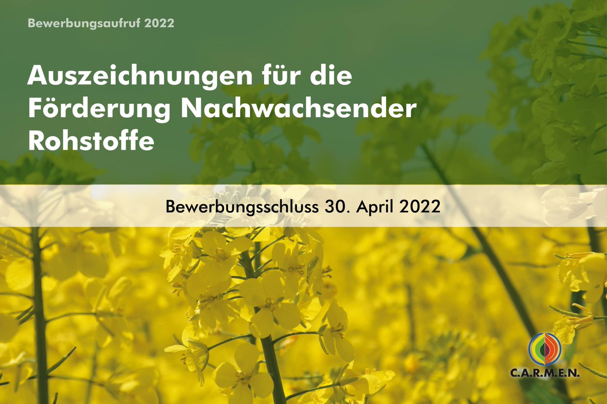 BayFOR_UEB's tweet photo. 📢🏆Inovative projects or products that make an exemplary contribution to the promotion of #RenewableRaw materials can apply for a prize until 
⏳30. 04
👉https://t.co/lrOYvU6DxP
fields:
❇️#Bioeconomy
❇️#BioBasedPlastics &amp; composites
❇️#EcologicalBuilding
❇️#Energy concepts etc. https://t.co/QavGOnJ7SM