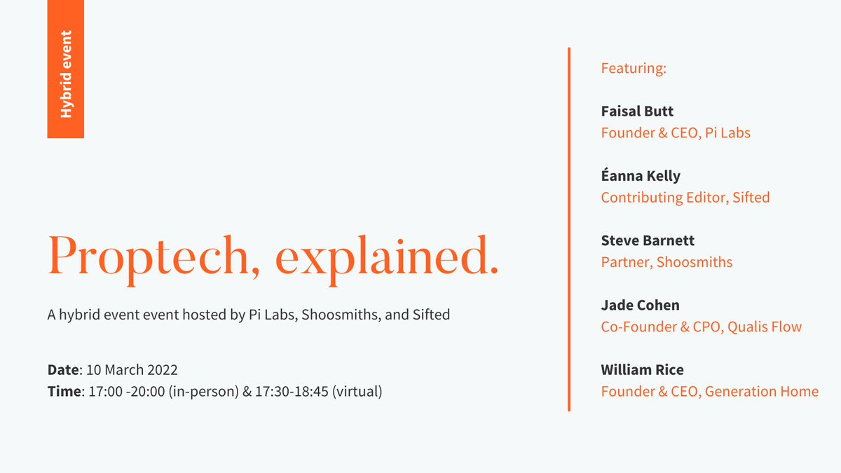 Super excited to have teamed up with <a href="/Shoosmiths/">Shoosmiths</a>  and <a href="/Siftedeu/">Sifted</a> to host an event marking the launch of a major report delving into the seismic growth of the European #Proptech ecosystem 🚀

Learn about the innovations giving the sector momentum 👇 

 sites-shoosmiths.vuture.net/23/1392/landin…