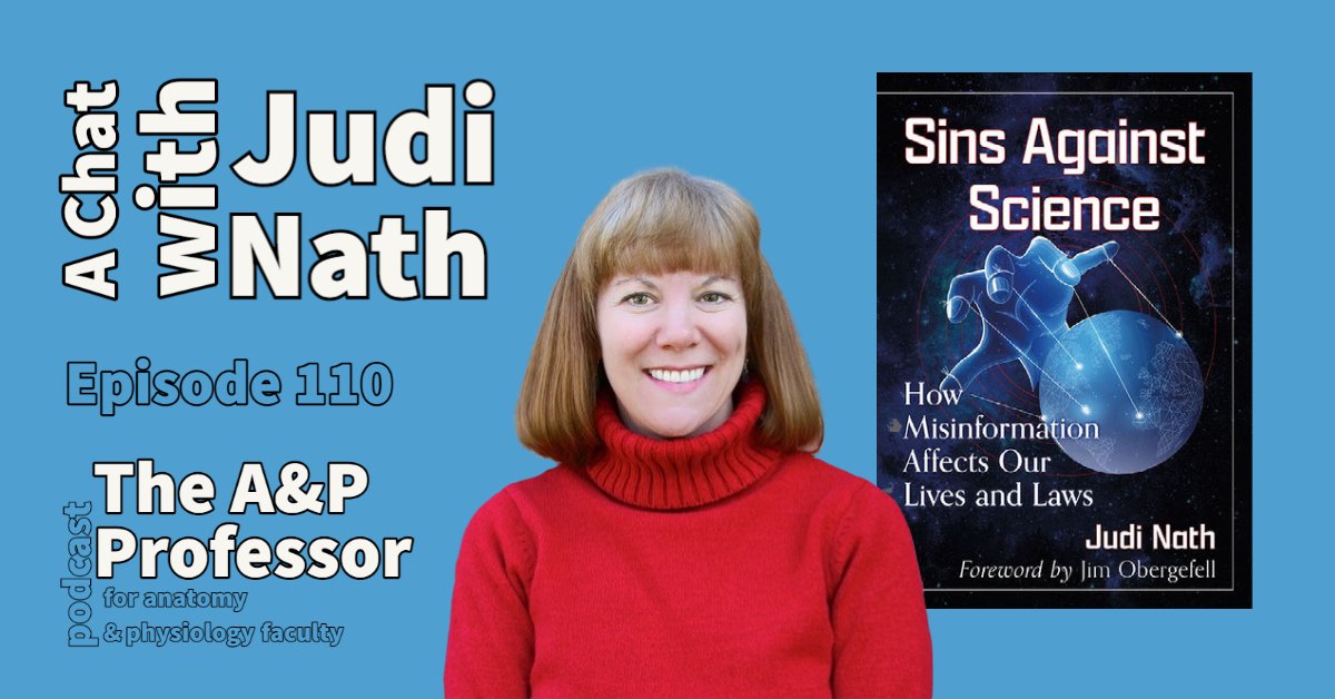 TextbookAuthor's tweet photo. You may know her as a textbook author in #anatomy &amp; #physiology, but  @JNath100 has a new general-audience book about science misinformation. Join us for a chat about the book (and a little bit about how TAA helped her get on the road to publication).
https://t.co/nuAmfWwqWj https://t.co/dUramosacT