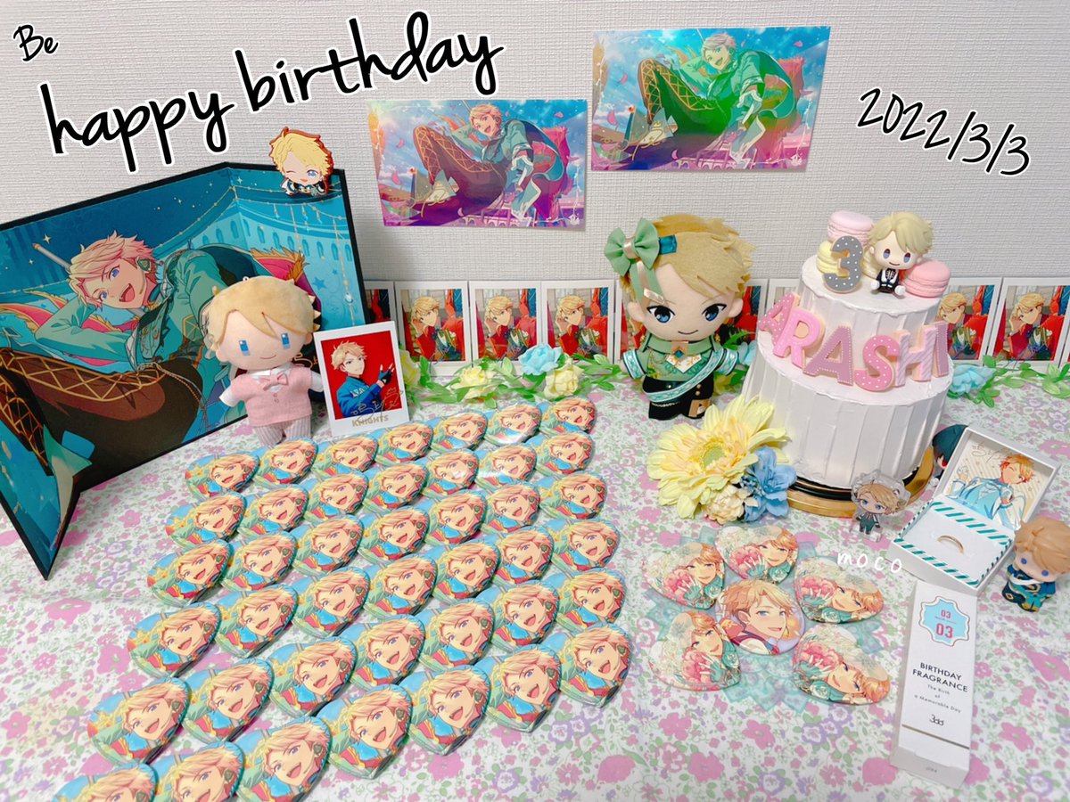 moco851's tweet photo. ✼••┈┈••✼••┈┈••✼••┈┈••✼
  嵐ちゃん！
✨Be Happy Birthday✨

可愛くて美しくてカッコいい嵐ちゃん！特にフルール・ド・リスの笑顔がとっても素敵で大好きです。
これからも応援してます☺︎

✼••┈┈••✼••┈┈••✼••┈┈••✼
#鳴上嵐誕生祭2022 https://t.co/ISWfreWjCg