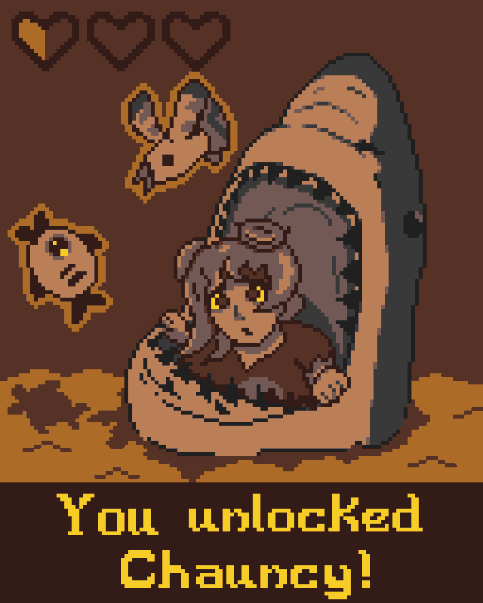 TomDoy64's tweet photo. Here's my entry to the super raft boat art contest on newgrounds. I remade the method of unlocking the shark dude ๐ง๐ง #pixelart #rustgold8 https://t.co/1cTqVfTqDr