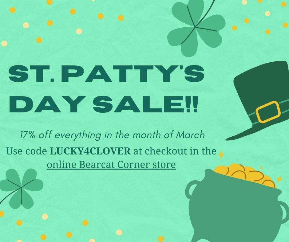 Lucky You! 🍀🌈
bearcat-corner-104335.square.site